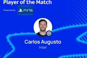 打入制勝球，歐冠官方：奧古斯托當(dāng)選國(guó)米2-1阿拉木圖凱拉特最佳