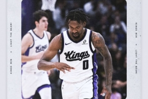 大氣！威少轉(zhuǎn)發(fā)國王官方贏球海報 封面人物是蒙克