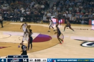 亂箭穿心！米切爾不猶豫三分再中 騎士轟出17-4開局！