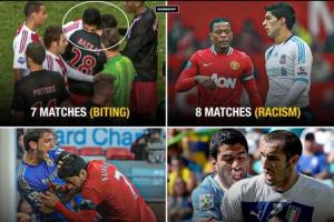 爭議不斷！蘇牙生涯被禁賽：3次因為咬人，還有歧視吐口水撩陰腿