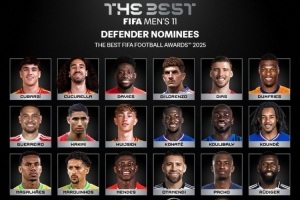 FIFA最佳陣容后衛(wèi)候選：范戴克、薩利巴、阿什拉夫在列