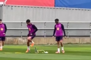 記者：埃里克-加西亞佩戴面具訓練，霍安-加西亞國際比賽日后回歸