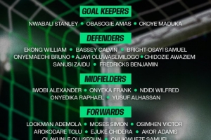 尼日利亞新一期名單：奧斯梅恩、盧克曼、伊沃比、丘庫埃澤在列