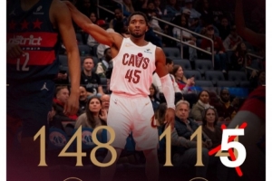 整活！騎士官推轉(zhuǎn)發(fā)NBA聲明 曬昨日比分圖給奇才加了一分