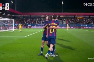 巴薩鎖定勝局！卡薩多長(zhǎng)傳拉什福德送助攻！奧爾莫推射空門得手！