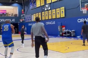 真空間型五號(hào)位啊！霍福德與追夢(mèng)同框練習(xí)三分投射