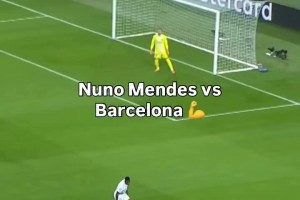 世一左再次逮捕亞馬爾！歐冠官方曬門德斯vs巴薩集錦：精英級(jí)表現(xiàn)