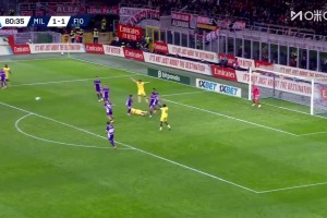 米蘭反超！希門尼斯造點(diǎn)，萊奧點(diǎn)射破門本場(chǎng)完成雙響
