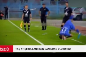 嚇人！伊朗聯(lián)賽球員投擲界外球險(xiǎn)些折斷自己的脖子??