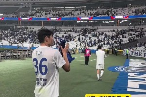 申花舊將溫家寶、畢津浩賽后向申花球迷謝場