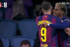 巴薩3-2塞爾塔！拉什福德橫傳莫里巴解圍失誤，亞馬爾破門