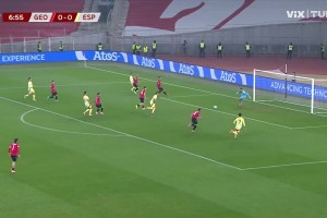 格魯吉亞禁區(qū)內(nèi)手球送點！奧亞薩瓦爾主罰命中！